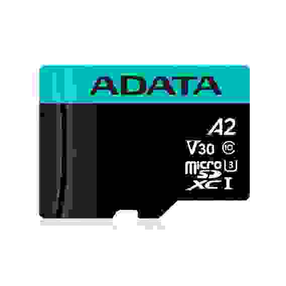 Карта памяти ADATA AUSDX256GUI3V30SA2-RA1 AUSDX256GUI3V30SA2-RA1 UHS-I U3 Class 10/V30S/A2, Adapter, 100/80 MB/s, RTL (771342)