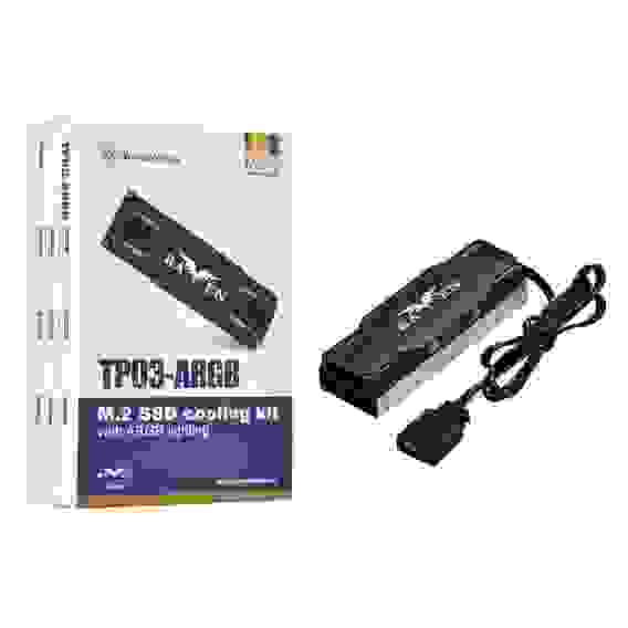 Аксессуары Silverstone G560TP03ARGB010 Комплект охлаждения M.2 SSD cooling kit with ARGB lighting