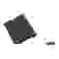 Шкаф HyperlineTWB-0645-GP-RAL9004 настенный 6U, 367x600х450мм, стеклянная дверь с перфорацией по бокам, ручка с замком, цвет черный (RAL 9004) (разобранный)