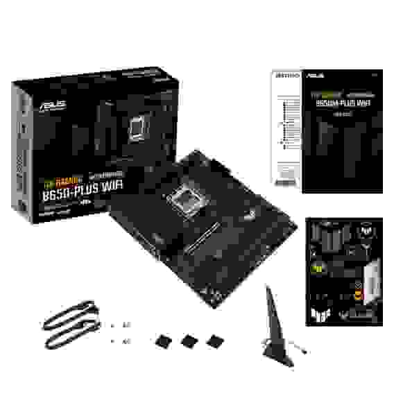 Материнская плата ASUS TUF GAMING B650-PLUS WIFI AM5 ATX 4xDDR5 2xPCIEx16 2хPCIEx1 3xM.2 2xUSB-C DP HDMI 2.5GLAN Wi-Fi 6 (90MB1BZ0-M0EAY0)