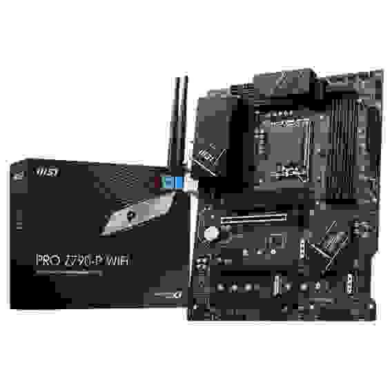 Материнская плата MSI Bad Pack PRO Z790-P WIFI MS-7E06"PRO Z790-P WIFI"601 -7E06-030,21"801 -7E06-010"STD OPT:C PRO Z790-P MS-7E06"PRO Z790-P WIFI"601 -7E06-030,21"801 -7E06-010"STD OPT:C PRO Z790-P WIFI, Z790,LGA1700,4DDR5,3PCI -Ex16,1PCI - Ex1,4M.2,1USB