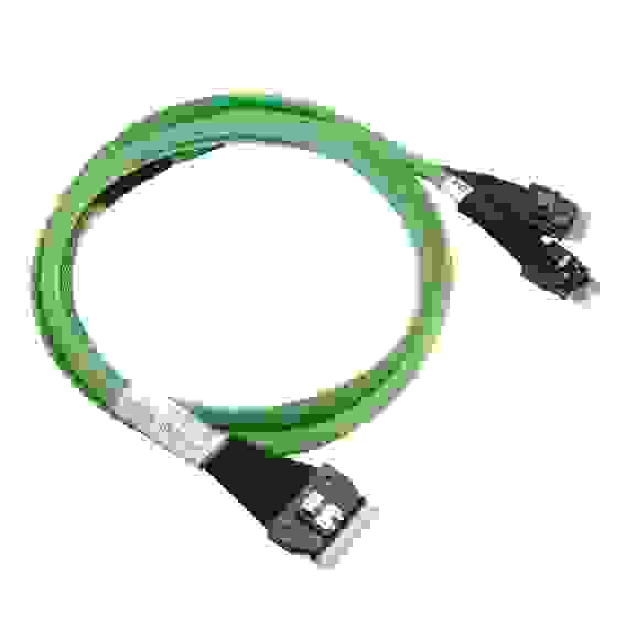 Кабель ACD-60004-ZC Slimline SASx8 (SFF8654) -to- 2 Slimline SASx4 (SFF8654)+ SFF9402, 1M, (аналог Broadcom 05-60004-00) {100}
