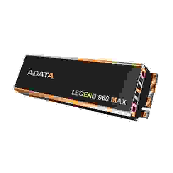 Твердотельный накопитель SSD LEGEND 960 MAX 1TB M.2 2280 ALEG-960M-1TCS PCIe Gen4x4 with NVMe, 7400/6000, MTBF 2M, 3D NAND, 780TBW, SMI SM2264, work with PS5, Heat Sink, RTL