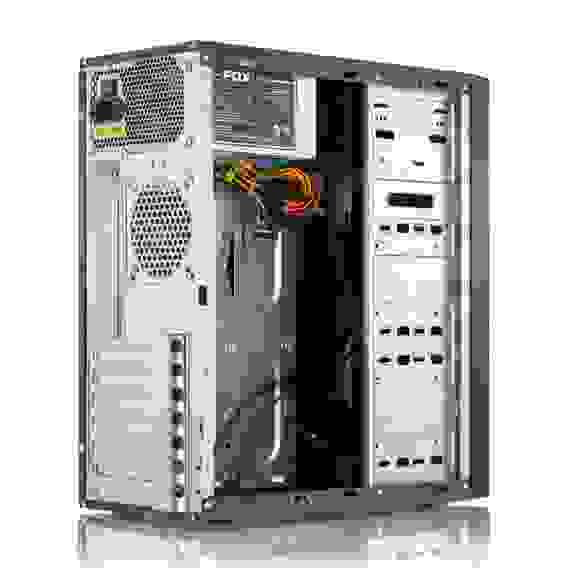 Корпус FoxLine FL-301-FZ450R-U32 ATX case, black, w/PSU 450W 12cm, w/2xUSB2.0+2xUSB3.0, w/pwr cord, w/o FAN
