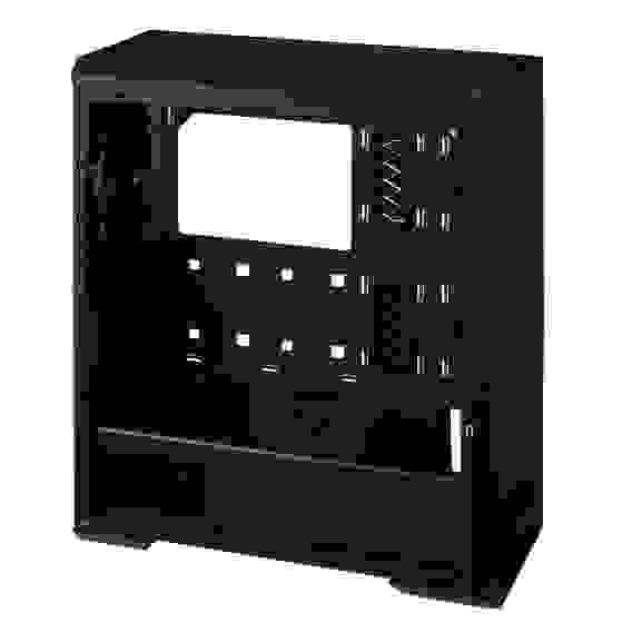 Корпус XPG DEFENDER BLACK [DEFENDER-BKCWW] (Midi-Tower, черный, TG, 120mm fan*3)
