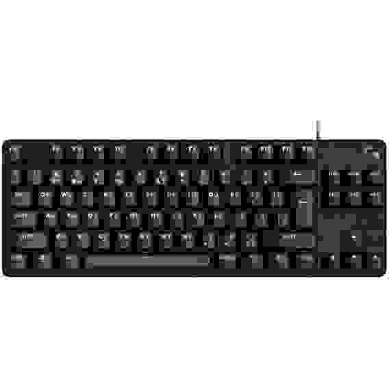 Клавиатура игровая Logitech G413 TKL SE черная, без цифрового блока, механические переключатели, белая подсветка, USB 1,8м, RTL