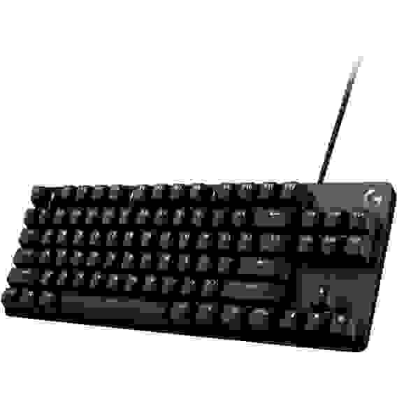 Клавиатура игровая Logitech G413 TKL SE черная, без цифрового блока, механические переключатели, белая подсветка, USB 1,8м, RTL