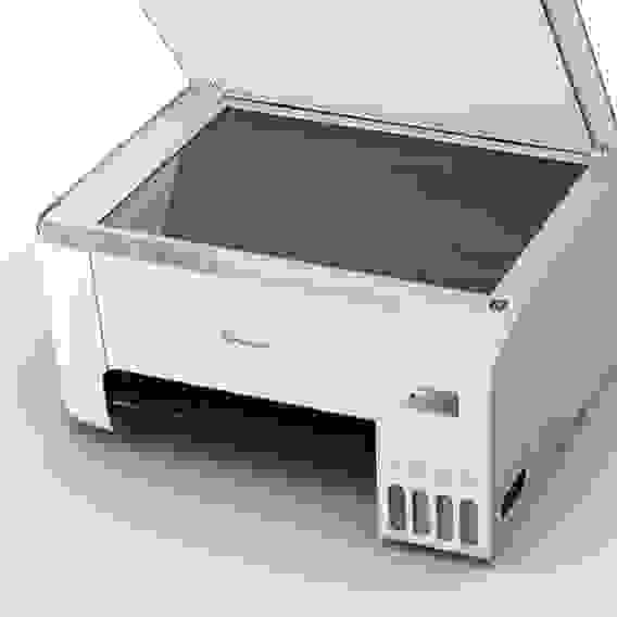 МФУ струйное Epson L3216, A4, цветная печать, 5 стр/мин, 5760x1440 dpi, USB/СНПЧ, белый корпус (C11CJ68518)