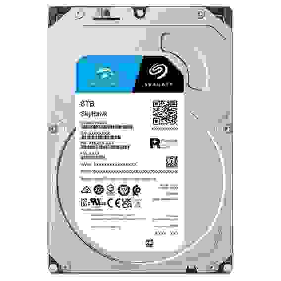 Жесткий диск Seagate SkyHawk Surveillance ST8000VX010 8TB 3.5" SATA 6Gb/s, 7200rpm, 256MB, 24x7, Bulk {20} (009805)