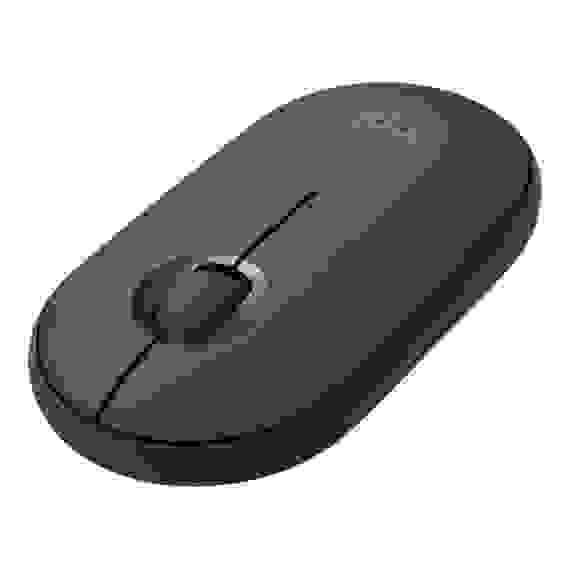 Мышь беспроводная Logitech Pebble M350 Black черная, оптическая, 1000dpi, 2.4GHz, USB-ресивер, бесшумная, под обе руки