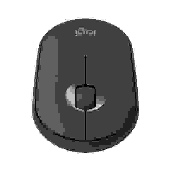 Мышь беспроводная Logitech Pebble M350 Black черная, оптическая, 1000dpi, 2.4GHz, USB-ресивер, бесшумная, под обе руки