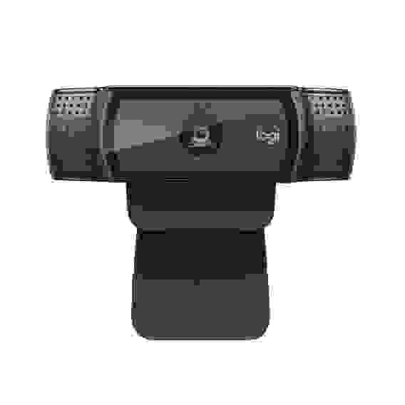 Веб-камера Logitech C920e черная, 3Mp, FHD 1080p@30fps, автофокус, угол обзора 78°, складная подставка, USB2.0, кабель 1.5м