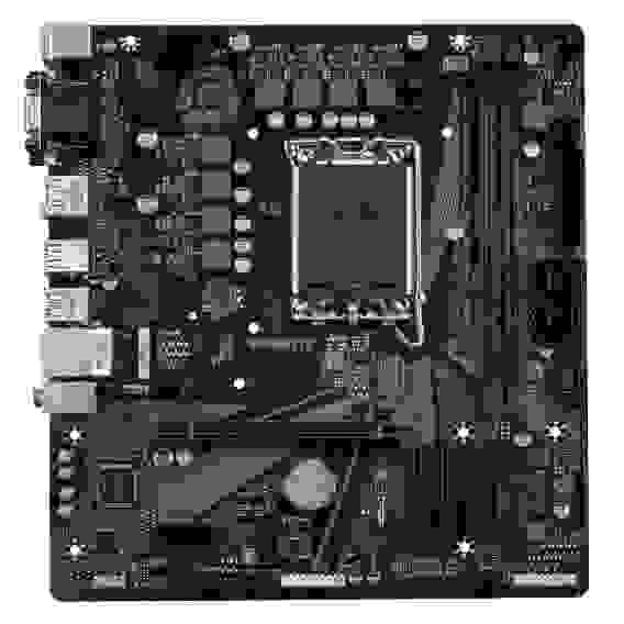 Материнская плата Gigabyte H610M S2H V2 DDR4, Socket 1700, Intel®H610, 2xDDR4-3200, D-SUB+DVI-D+HDMI+DP, 1xPCI-Ex16, 1xPCI-Ex1, 4xSATA3, 1xM.2, 8Ch Audio, GLan, (4+4)xUSB2.0, (2+2)xUSB3.2, 2xPS/2, mATX, RTL