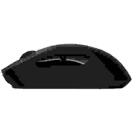 Мышь игровая Logitech G703 Lightspeed черная, сенсор 100-25600dpi (Hero25K), беспроводная 2.4GHz + USB 1,8м, 5 программируемых кнопок + колесо прокрутки, RGB-подсветка, под правую руку