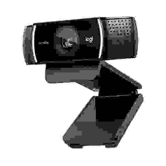 Веб-камера Logitech C922 Pro HD Stream для стримминга, черная, 2Mp, HD 720p@60fps (1080p@30fps max), автофокус, угол обзора 78°, лицензия XSplit на 3мес, штатив, USB2.0, кабель 1.5м