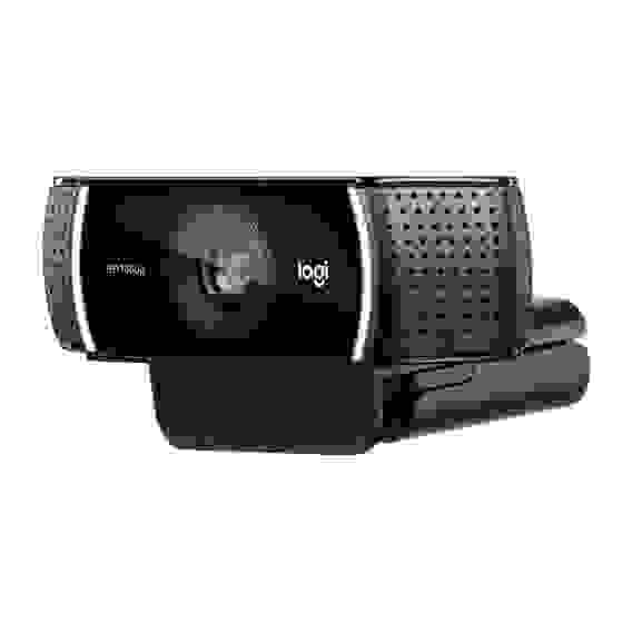 Веб-камера Logitech C922 Pro HD Stream для стримминга, черная, 2Mp, HD 720p@60fps (1080p@30fps max), автофокус, угол обзора 78°, лицензия XSplit на 3мес, штатив, USB2.0, кабель 1.5м