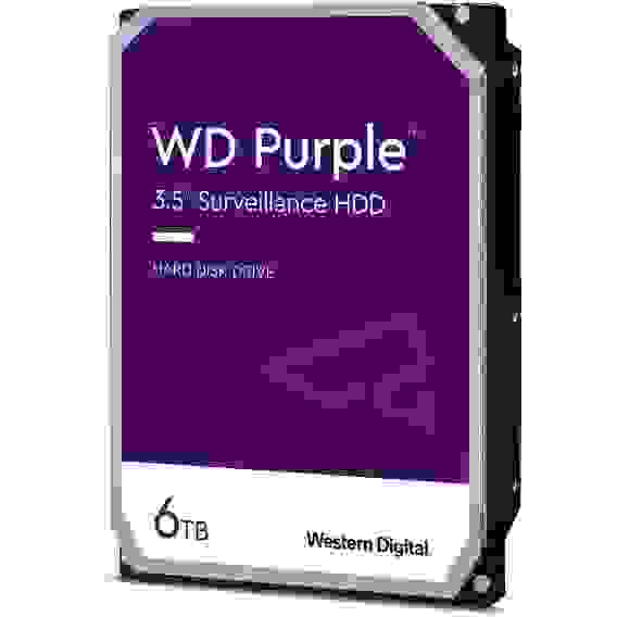 Жесткий диск Western Digital Purple WD64PURZ 3,5" 6ТБ 5400RPM 256MB (SATA-III) DV&amp;NVR (887968)