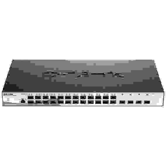 Коммутатор D-Link DGS-1210-28XS/ME/B2A Управляемый L2 коммутатор с 24 портами 100/1000Base-X SFP и 4 портами 10GBase-X SFP+