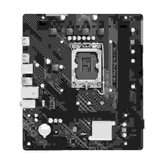 Материнская плата ASRock H610M-H2/M.2 D5, Socket 1700, Intel®H610, 2xDDR5-4800, HDMI+HDMI, 1xPCI-Ex16, 1xPCI-Ex1, 4xSATA3, 1xM.2, 8Ch Audio, GLan, (4+2)xUSB2.0, (2+2)xUSB3.2, 1xPS/2, mATX, RTL