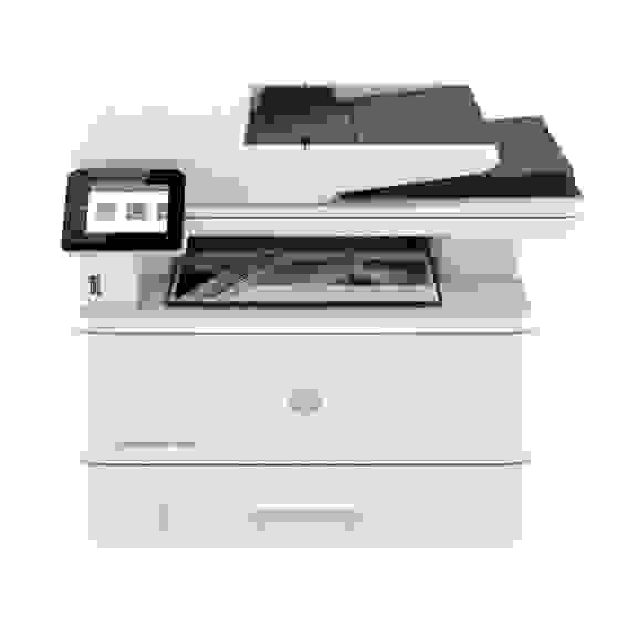 HP LaserJet Pro 4103fdw А4, МФУ, лазерное, черно-белое, 40стр/мин, 1200dpi, 1200МГц, 512Мб, 50АПД, 100+250, WiFi/Bluetooth/USB/Ethernet, 3050стр/картридж, (2Z629A)