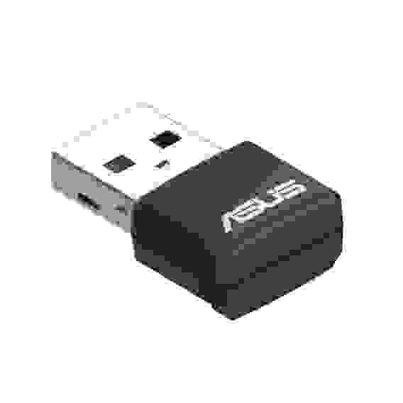 Адаптер беспроводной связи (Wi-Fi) ASUS USB-AX55 NANO WiFi 6 1201Mbps+574Mbps 5GHz/2.4GHz