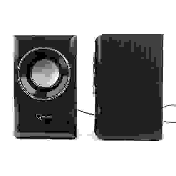 Акустич. система 2.0 Gembird SPK-204, МДФ, черный, 6 Вт, регулятор громкости, USB-питание