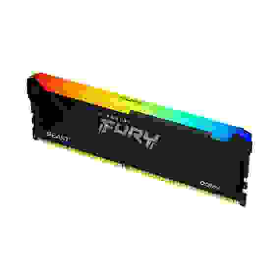 Модуль памяти Kingston 8GB DDR4 3600MHz DIMM FURY Beast Black RGB XMP CL17, 1.35V 288-pin Non-ECC