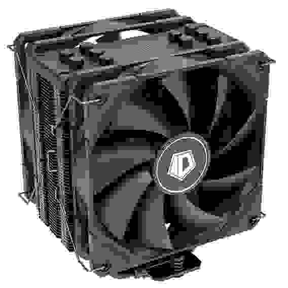 Вентилятор ID-COOLING SE-225-XT BLACK V2 LGA20XX/1700/1200/115X/AM5/AM4 (10шт/кор, TDP 220W, PWM, 5 тепл.трубок прямого контакта, DUAL FAN 120mm, черный) RET
