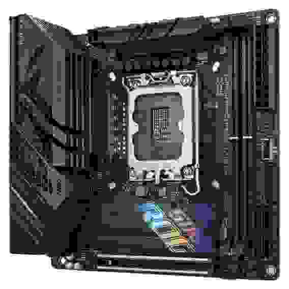 Материнская плата ASUS ROG STRIX B760-I GAMING WIFI LGA1700 mini-ITX 2xDDR5 PCIEx16 2xM.2 2хUSB-C DP HDMI 2.5GLAN Wi-Fi 6Е