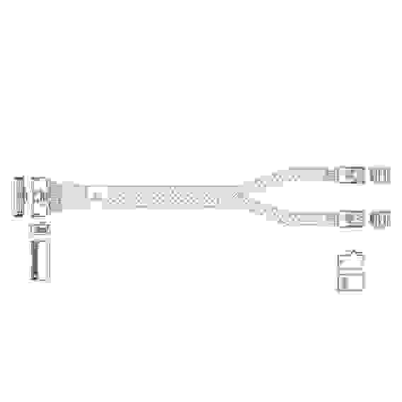 Кабель JPC P7356DN10800-1 Cable MCIO x8 74P (прямой Straight Type) -TO- 2x HD MiniSAS 4i 36P (SFF8643, прямой Straight Type) , 85 Ohm, L:80cm