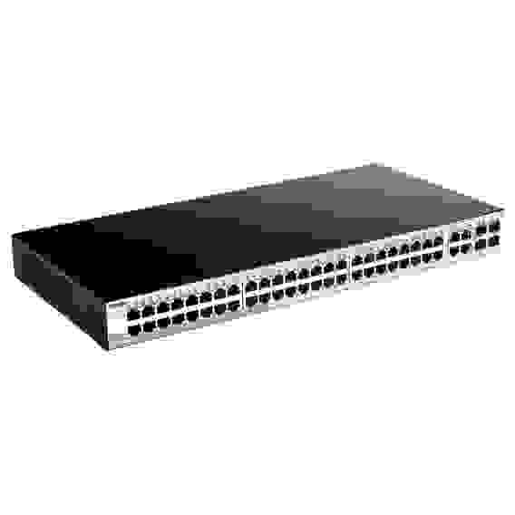 Коммутатор D-Link DGS-1210-52/FL2A Управляемый L2 коммутатор с 48 портами 10/100/1000Base-T и 4 комбо-портами 100/1000Base-T/SFP