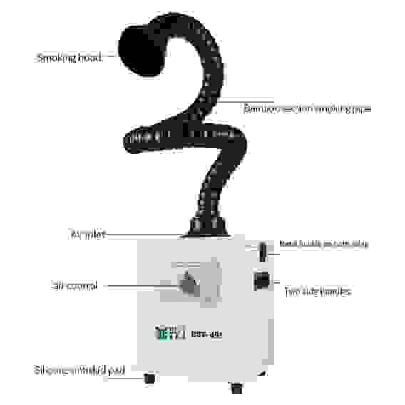 Дымоуловитель BST-495 150Вт, 1 канал