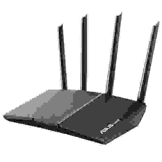 Маршрутизатор ASUS RT-AX57 WiFi 6 4х1G 2402+574Mbps 5GHz/2.4GHz