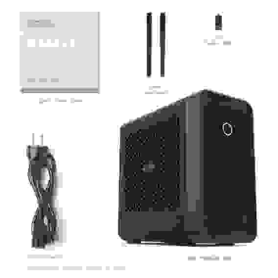 Платформа системного блока с ЦПУ Zotac ZOTAC ZBOX-ERP54060C-BE, Barebone, NVIDIA RTX4060, i5-13400, WIFI, BT, EU PLUG 2x DDR5 SODIMM slots, M.2 SSD slot, 2.5" SATAIII BAY,2.5G LAN, GLAN, 3x DP, HDMI, black