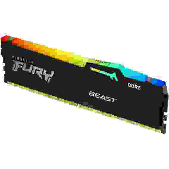 Модуль памяти Kingston 32GB DDR5 5600 DIMM FURY Beast Black RGB Non-ECC, CL40, 1.25V,RTL