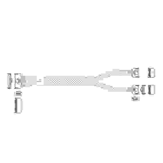 Кабель L285MM005-SD-R Cable MCIO x8 74P (STRAIGHT TYPE) -TO- 2*MCIO x4 38P (STRAIGHT TYPE) , L:80cm