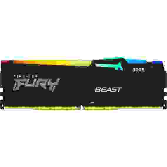Модуль памяти Kingston 8GB DDR5 5600 DIMM FURY Beast Black RGB EXPO Non-ECC, 1RX16 36-38-38 1.25V 288-pin 16Gbit