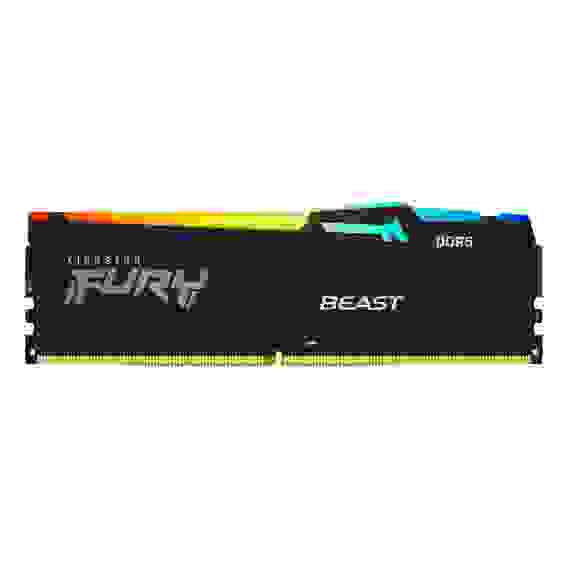 Модуль памяти Kingston 16GB DDR5 5200 DIMM FURY Beast Black RGB EXPO kit 2*8gb, Non-ECC, 1RX16 36-40-40 1.25V 288-pin 16Gbit
