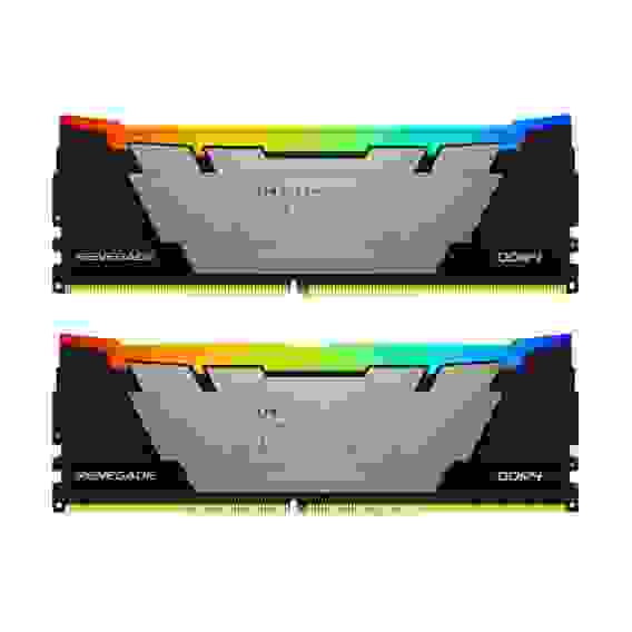 Модуль памяти Kingston 32GB DDR4 3600 FURY Renegade RGB Black XMP Non-ECC Unbuffered DIMM (Kit 2*16gb) 2RX8 16-20-20 1.35V 288-pin 8Gbit