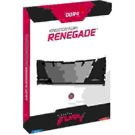 Модуль памяти Kingston 32GB DDR4 4000 FURY Renegade Black XMP Non-ECC Unbuffered DIMM (Kit 2*16gb) 2RX8 19-23-23 1.35V 288-pin 8Gbit