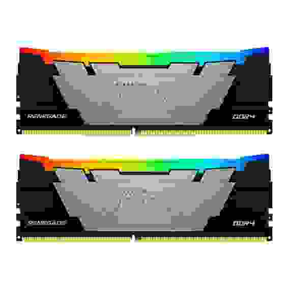 Модуль памяти Kingston 64GB DDR4 3600 FURY Renegade RGB Black XMP Non-ECC Unbuffered DIMM (Kit 2*32gb) 2RX8 18-22-22 1.35V 288-pin 16Gbit