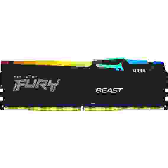 Модуль памяти Kingston 64GB DDR5 6000MHz DIMM FURY Beast Black RGB EXPO Non-ECC Unbuffered DIMM (Kit 2*32GB) 2RX8 36-38-38 1.35V 288-pin 16Gbit
