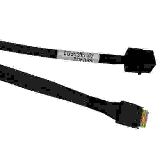 Кабель Amphenol RSL38-2804 Slimline SASx4 (SFF8654) -to- HD MiniSAS x4 (SFF8643) 80cm,