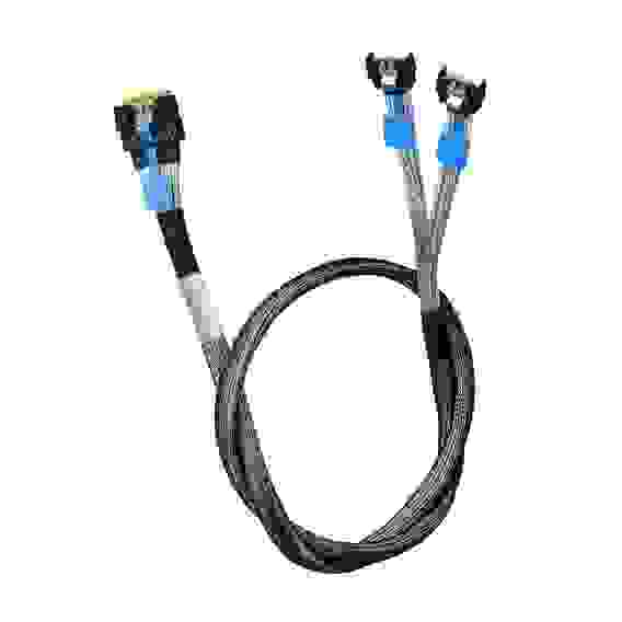 Кабель Amphenol RMC38-0824,, Slimline SAS x8 74P -TO- 2x MCIO x4 38P , 85 Ohm, L:80cm
