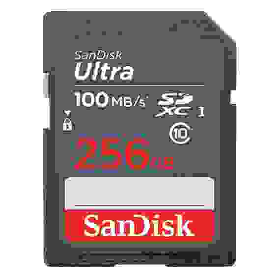 Карта памяти SanDisk Ultra 256GB SDXC Memory Card 100MB/s
