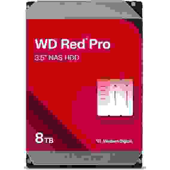 Жесткий диск Western Digital 8ТБ WD8005FFBX Red Pro 3,5" 7200RPM 256MB (SATA-III) NAS