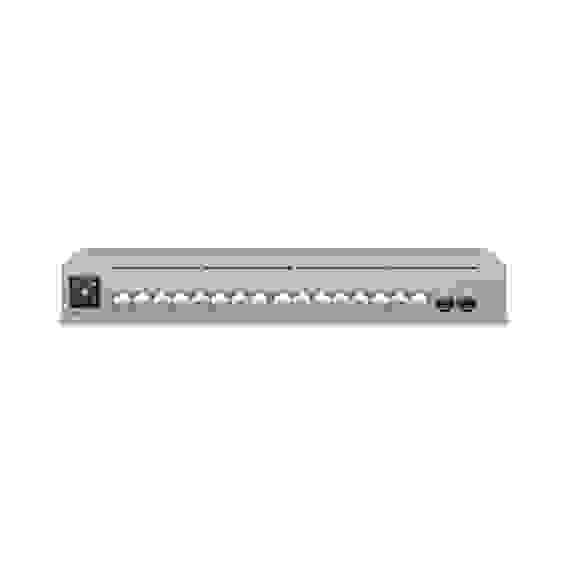 Коммутатор Ubiquiti UniFi Switch Pro Max 16 PoE PoE-коммутатор в стойку, 4х 2.5G RJ45, 12х 1G RJ45, 2х 10G SFP+, раздача 180 Вт