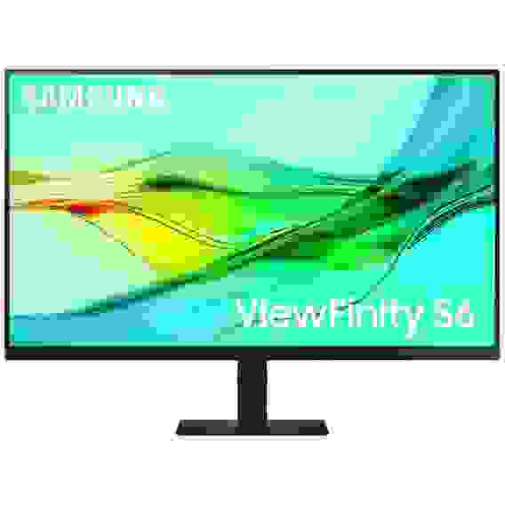 Монитор 32" SAMSUNG S32D604UAI ViewFinity S6 S60UD QHD IPS, 2560x1440, 100Hz, 5ms, 350сd/m, 1000:1, HDR10 | HDMI(2.0), DP(1.4), Type-C(PD-90W), 3xUSB3.0, RJ45 | HAS, Pivot, Swivel, InPSU, Vesa 100, Black