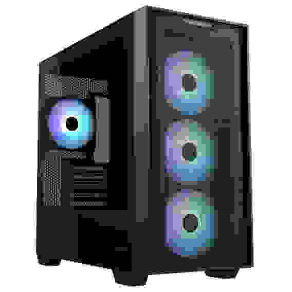 Корпус ASUS A21 PLUS TG ARGB BLACK-SI ARGB FANS/BLK/EPS