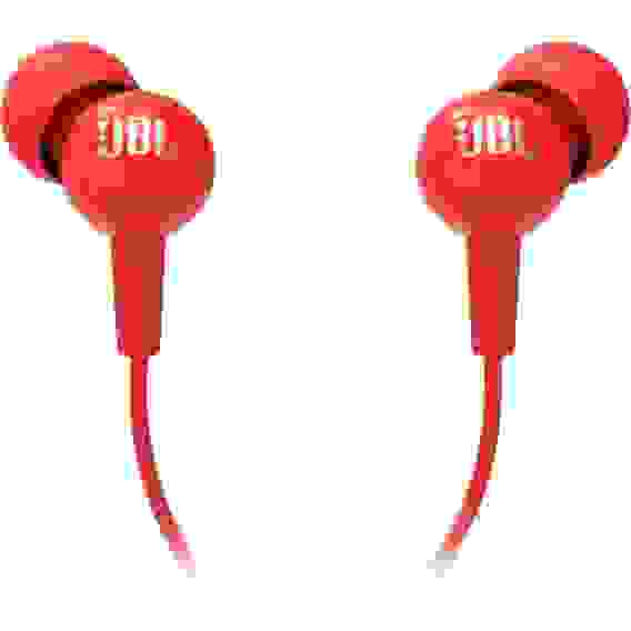 Наушники JBL C100SI Wired In-Ear Headphones Red